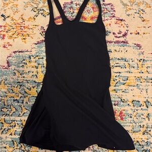Free People Black Mini Dress with Strappy Back